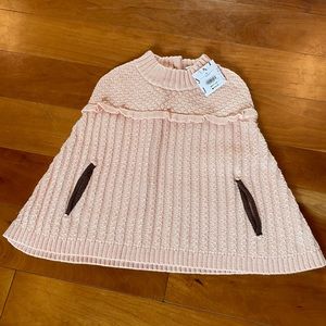 Janie and Jack sweater cape 3T with tag